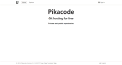 Desktop Screenshot of pikacode.com